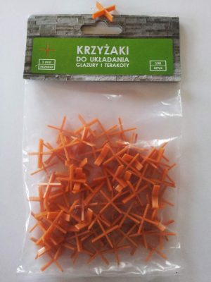 Krzyżyki do glazury 1mm - Gładkie