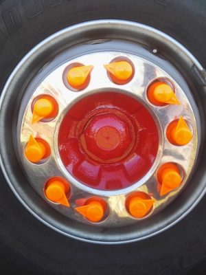 Fosforyzujące nakładki ze wskaźnikiem 32mm kolor pomarańczowy