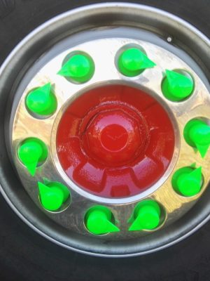 Fosforyzujące nasadki ze wskaźnikiem 32mm kolor zielony